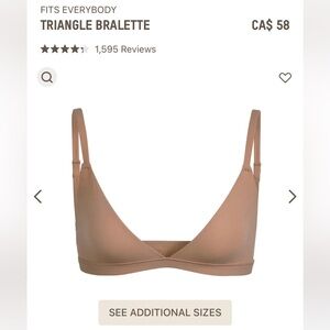 NWT Skims Fits Everybody Triangle Bralette